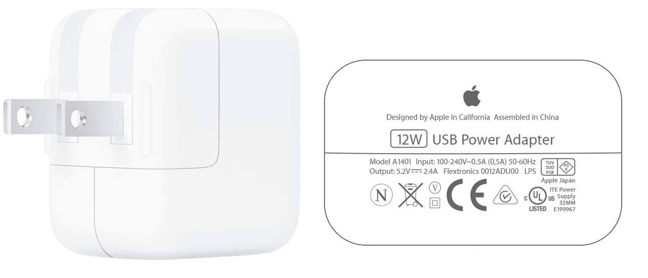 12W USB 電源介面卡